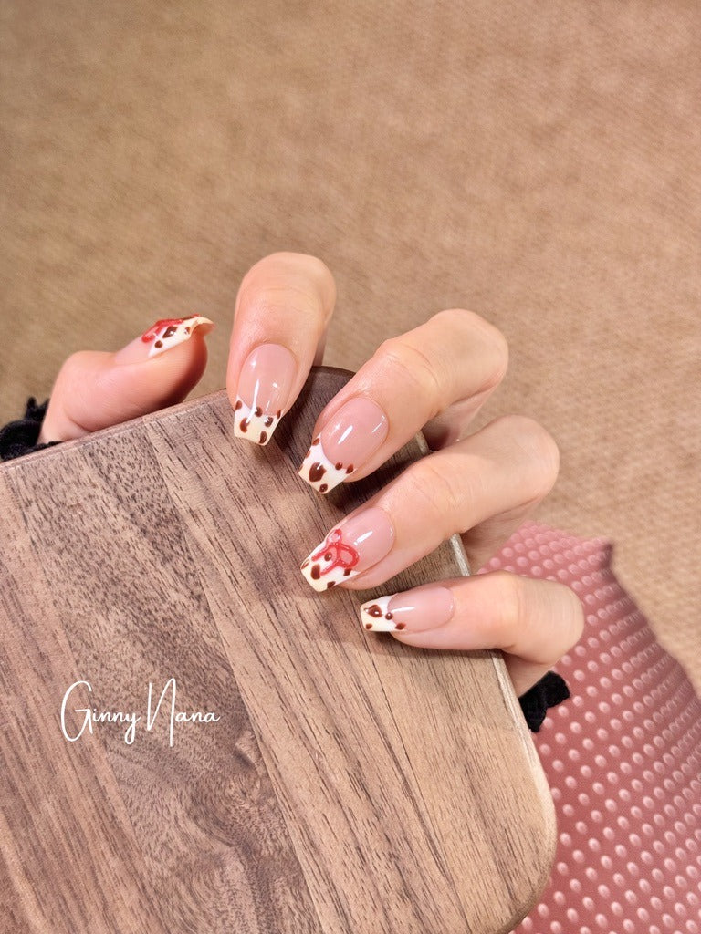 Cheese Leopard French Tip